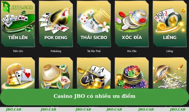 casino jbo co nhieu uu diem Casino JBO có nhiều ưu điểm
