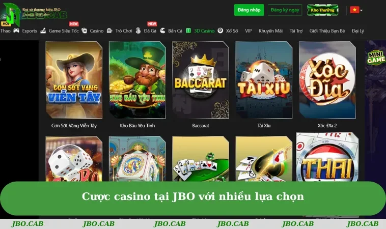 cuoc casino tai jbo voi nhhieu lua chon Cược casino tại JBO với nhiều lựa chọn