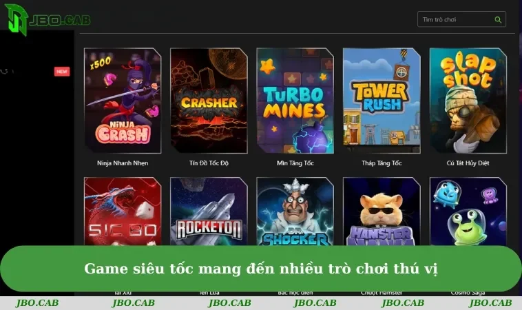 game sieu toc mang den nhieu tro choi thu vi Game siêu tốc mang đến nhiều trò chơi thú vị