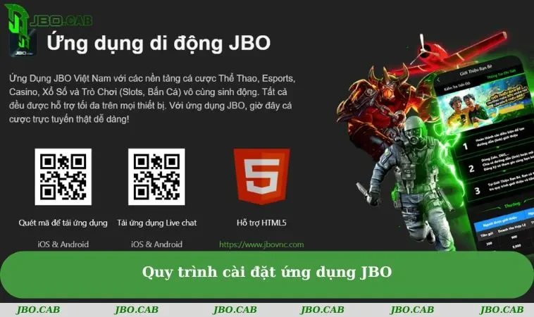 quy trinh cai dat ung dung jbo Quy trình cài đặt ứng dụng JBO