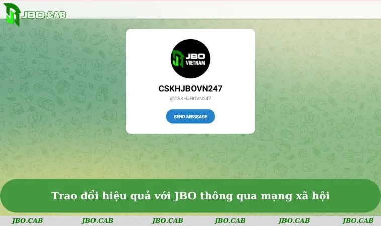 trao doi hieu qua voi jbo thong qua mang xa hoi Trao đổi hiệu quả với JBO thông qua mạng xã hội